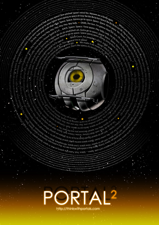 Space station yellow circle portal free wallpaper - medium preview image