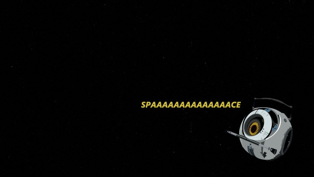 Space station satellite yellow sign free wallpaper - medium preview image
