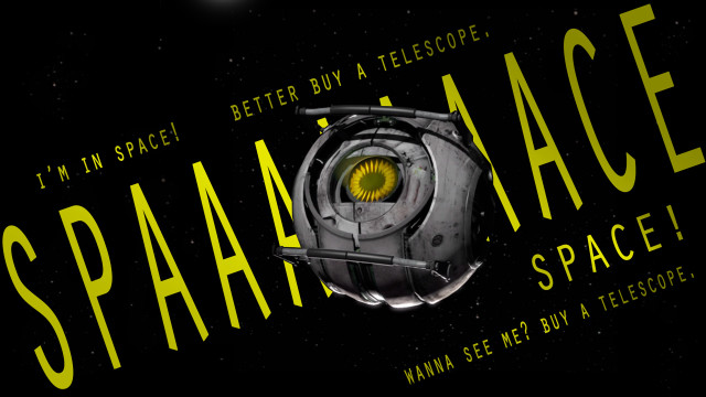 Space station yellow black sign free wallpaper - medium preview image