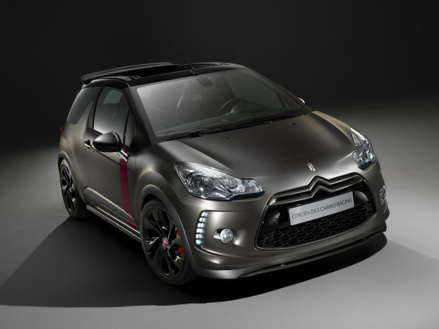 Silver car red stripe hood free wallpaper - medium preview image