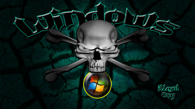 Skull computer logo image free wallpaper - medium preview image
