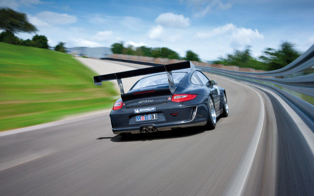Car driving road sign back free wallpaper - medium preview image