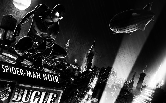 Spider man city night moon free wallpaper - medium preview image