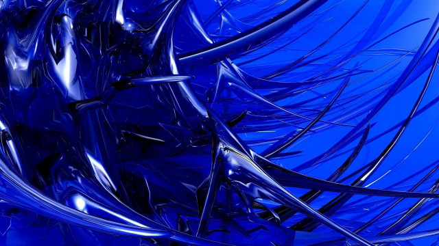 Blue abstract lines curves armor free wallpaper - medium preview image