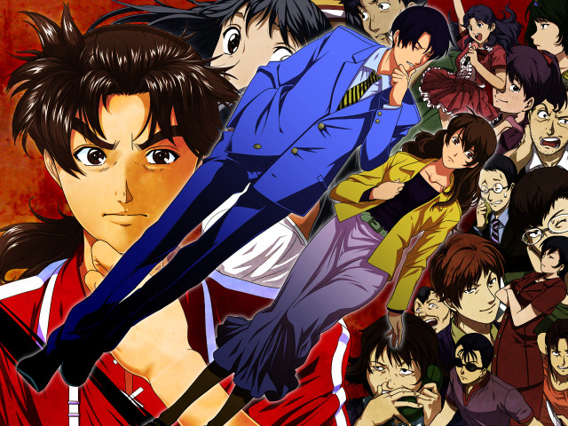 People anime characters umbrella man free wallpaper - medium preview image