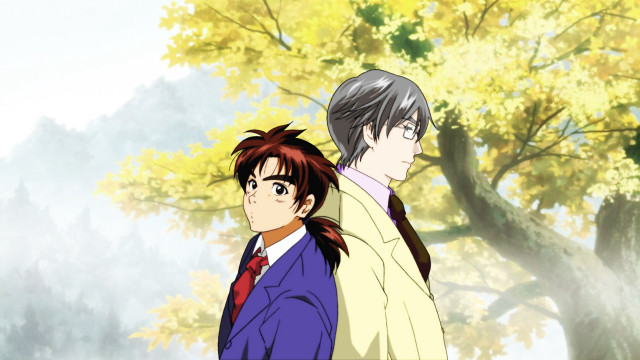 Man woman tree yellow leaves free wallpaper - medium preview image