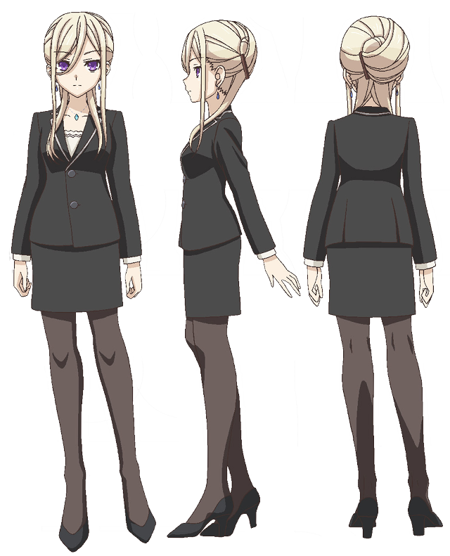 Woman suit boots wall drawing free wallpaper - medium preview image