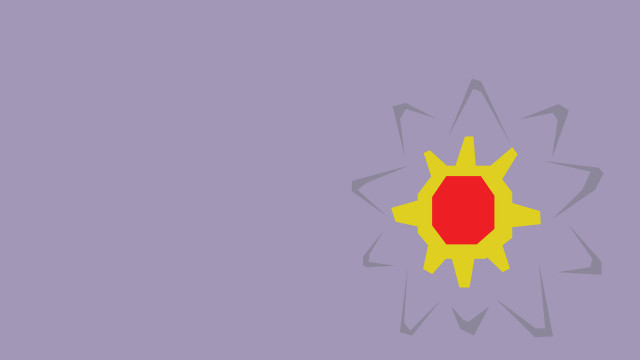 Red yellow object purple background free wallpaper - medium preview image