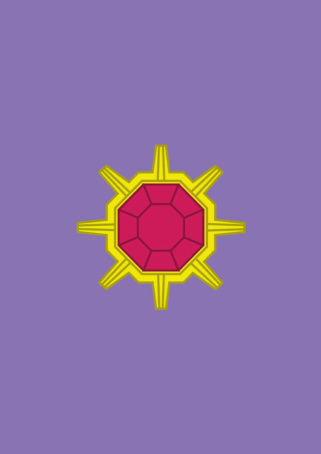 Purple background yellow red star #2 free wallpaper - medium preview image