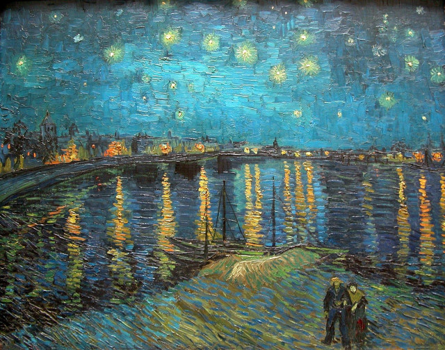 Couple walking path water night free wallpaper - medium preview image