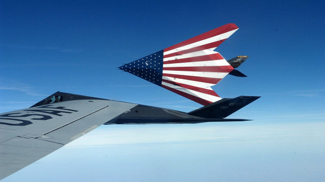 Jet flag precisionism sunburst clouds free wallpaper - medium preview image