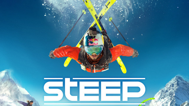 Man flying skis snow slope free wallpaper - medium preview image