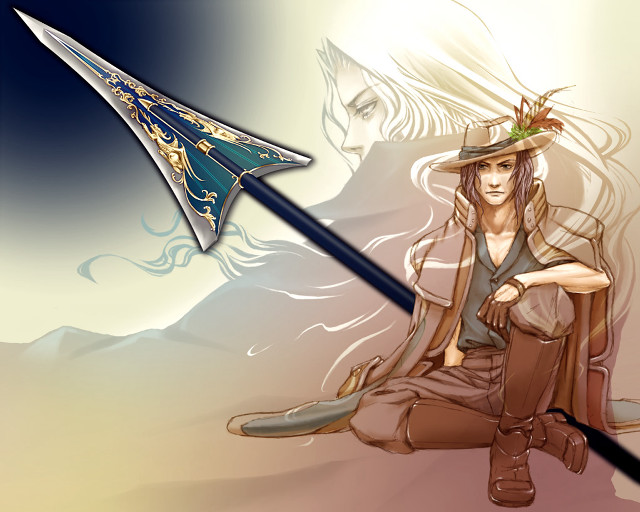 Man hat sword tail drawing free wallpaper - medium preview image