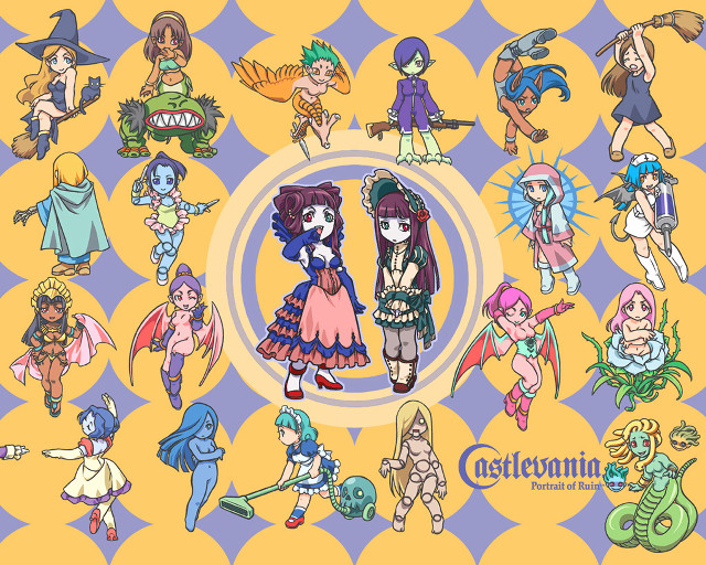 Cartoon characters diverse outfits hair free wallpaper - medium preview image