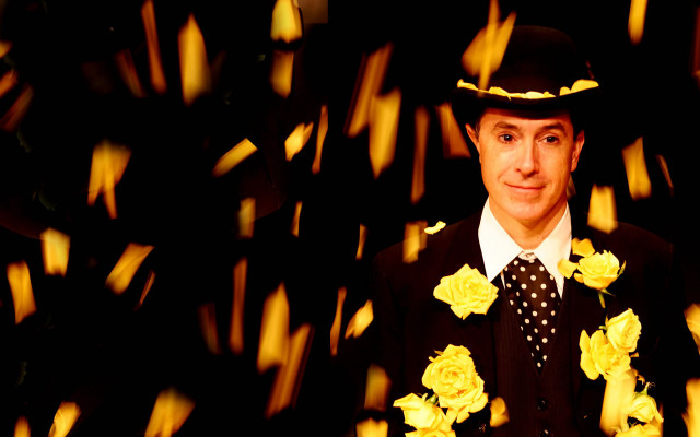 Man suit tie flowers hat free wallpaper - medium preview image
