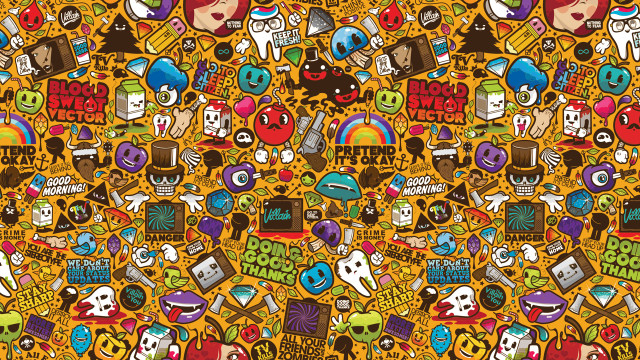 Colorful wallpaper diverse items vibrant free wallpaper - medium preview image