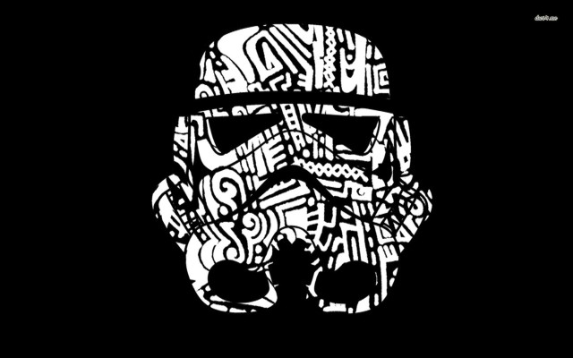 Star wars trooper helmet psychedelic free wallpaper - medium preview image