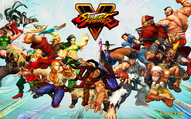 Street fighter group water clouds free wallpaper - medium preview image