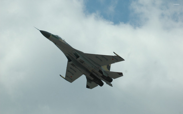 Fighter jet cloudy sky jet #3 free wallpaper - medium preview image