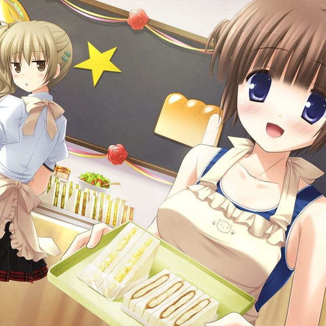Anime girls donuts kitchen star free wallpaper - medium preview image