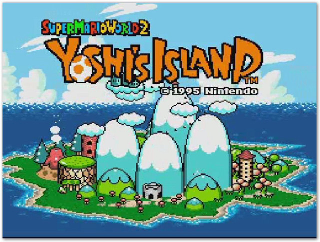 Yoshi island pixel art island free wallpaper - medium preview image