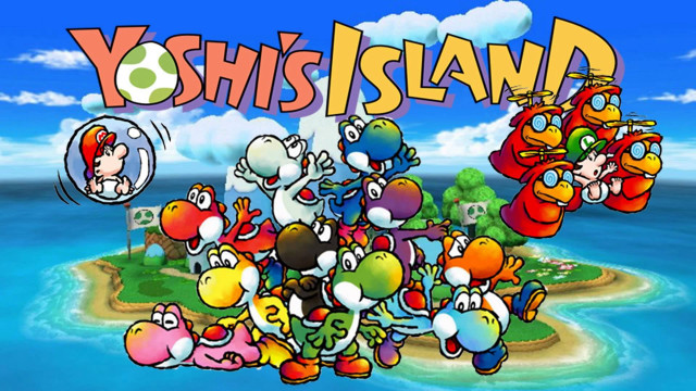 Cartoon characters island sky background free wallpaper - medium preview image
