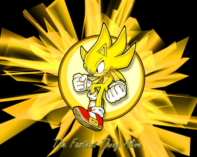 Sonic yellow sunburst star furry free wallpaper - medium preview image