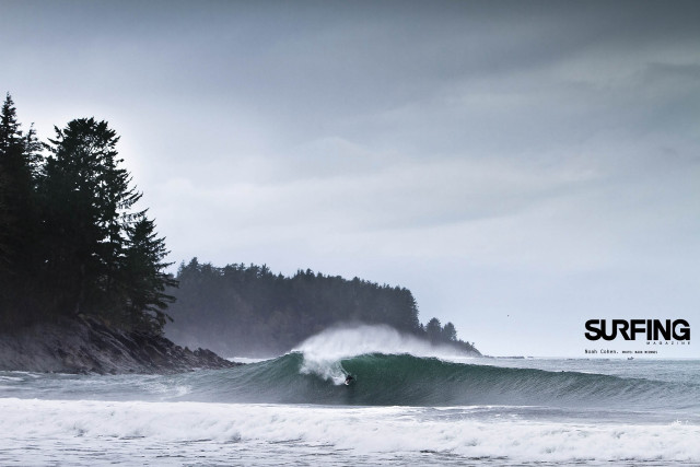 Person riding wave surfboard ocean #2 free wallpaper - medium preview image