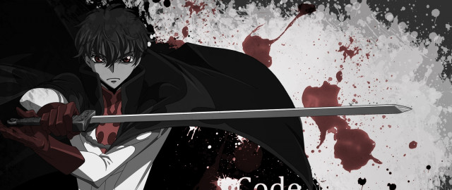 Man holding sword blood splattered #2 free wallpaper - medium preview image
