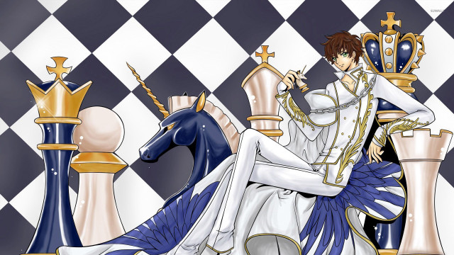 Man sitting chess board horse free wallpaper - medium preview image