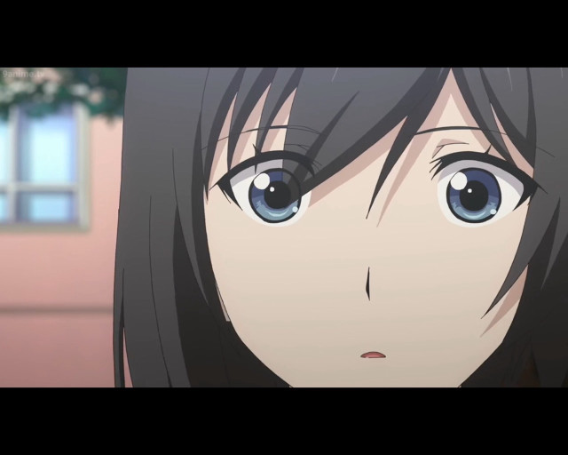 Girl black hair blue eyes free wallpaper - medium preview image