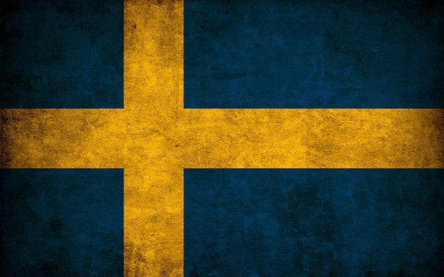 Grungy flag yellow cross blue free wallpaper - medium preview image