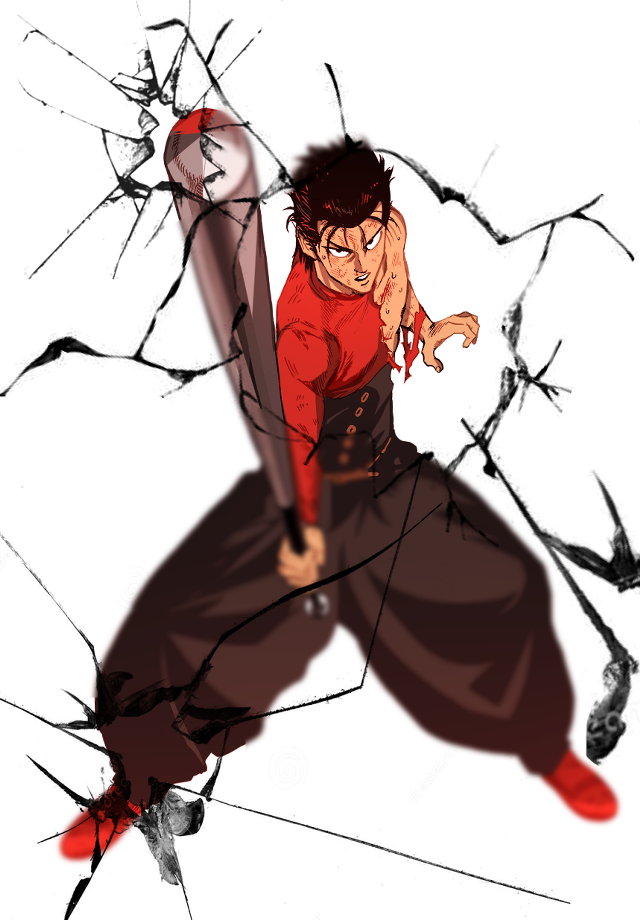 Man sword broken glass red free wallpaper - medium preview image