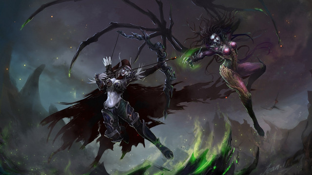 Demonic women fantasy setting demon free wallpaper - medium preview image