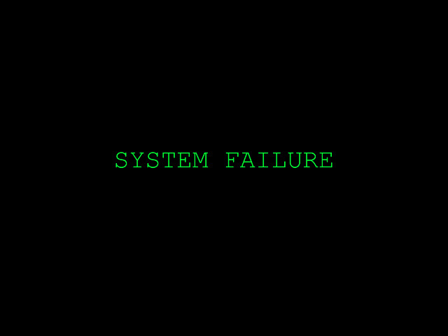 Black background green text system free wallpaper - medium preview image