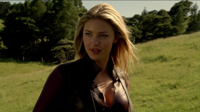 Woman blonde green field tree free wallpaper - medium preview image