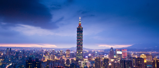 Tall building tower city night free wallpaper - medium preview image