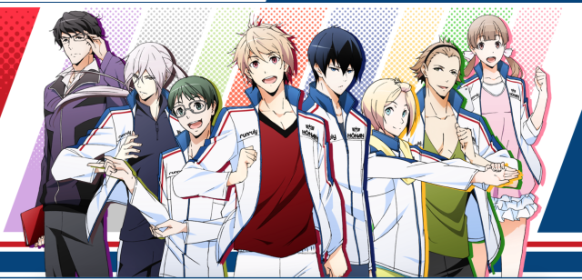 Anime characters group colorful background #2 free wallpaper - medium preview image