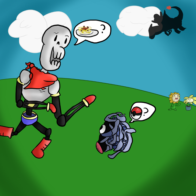 Cartoon man backpack running dog free wallpaper - medium preview image