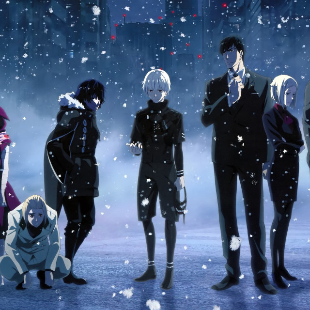 Group people snow falling foreground free wallpaper - medium preview image
