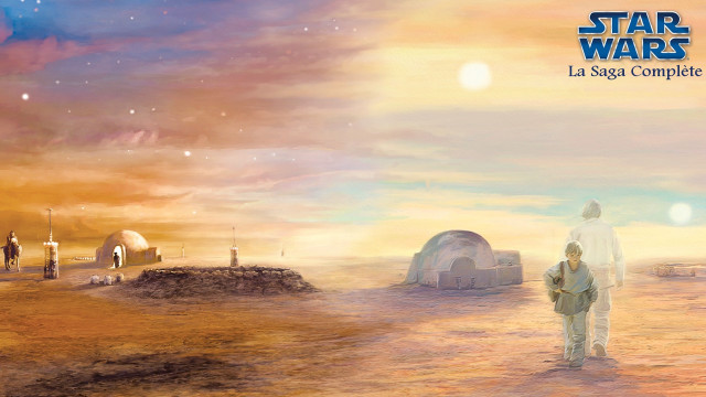 Man desert tent white suit free wallpaper - medium preview image
