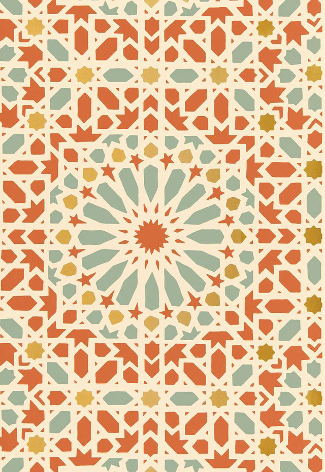 Star flower pattern design colorful free wallpaper - medium preview image