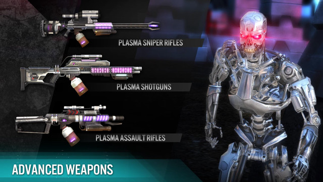 Futuristic robot gun hand image free wallpaper - medium preview image
