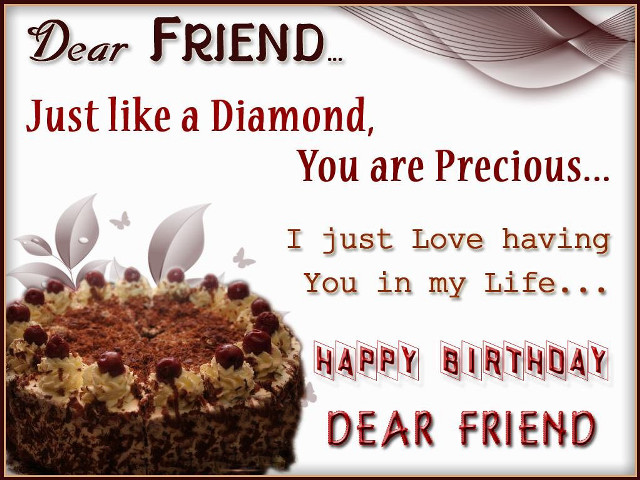 Birthday card cake diamond precious free wallpaper - medium preview image