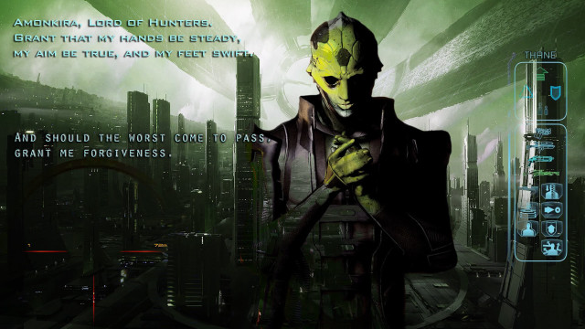 Futuristic city man green background free wallpaper - medium preview image