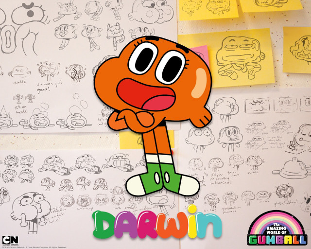 Cartoon character wall drawings sticky free wallpaper - medium preview image