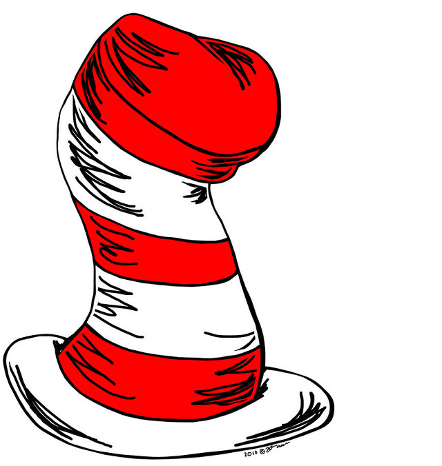 Red white striped hat black free wallpaper - medium preview image