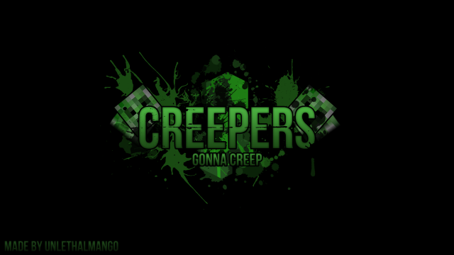 Green black logo creepers black free wallpaper - medium preview image