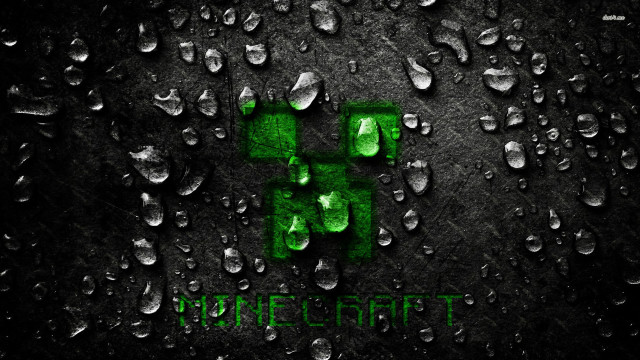 Green black wallpaper water drops free wallpaper - medium preview image