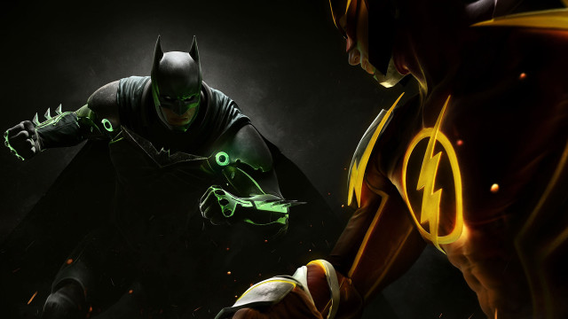 Batman greenlantern darkroom blackbackground yellowgreenlight free wallpaper - medium preview image